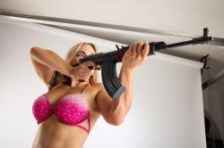 Mona Fighting with Assault Rifle